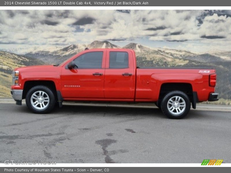 Victory Red / Jet Black/Dark Ash 2014 Chevrolet Silverado 1500 LT Double Cab 4x4