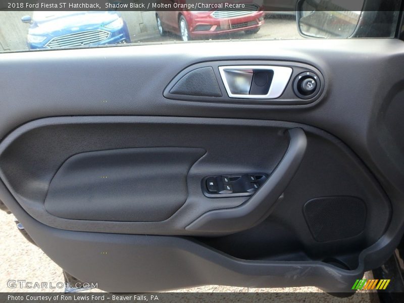 Shadow Black / Molten Orange/Charcoal Recaro 2018 Ford Fiesta ST Hatchback