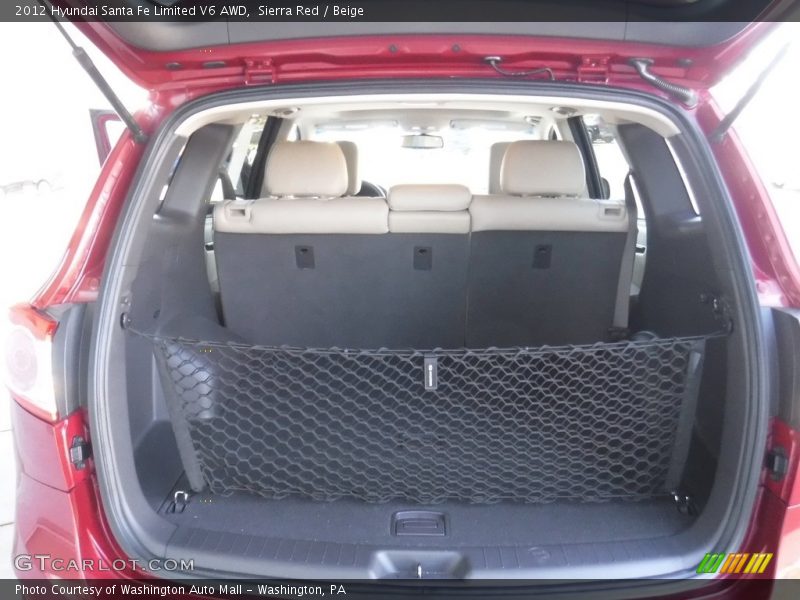 Sierra Red / Beige 2012 Hyundai Santa Fe Limited V6 AWD