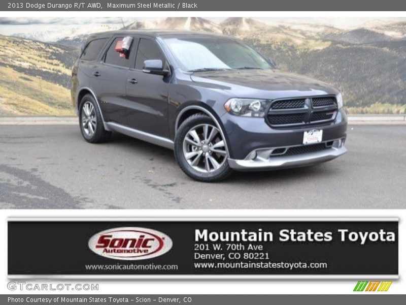 Maximum Steel Metallic / Black 2013 Dodge Durango R/T AWD