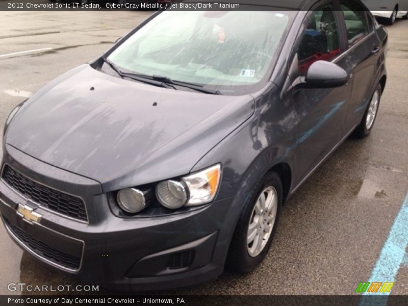 Cyber Gray Metallic / Jet Black/Dark Titanium 2012 Chevrolet Sonic LT Sedan