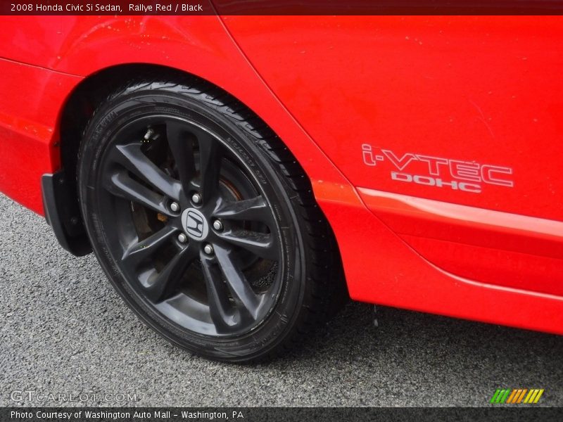 Rallye Red / Black 2008 Honda Civic Si Sedan