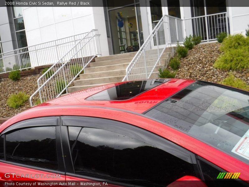 Rallye Red / Black 2008 Honda Civic Si Sedan