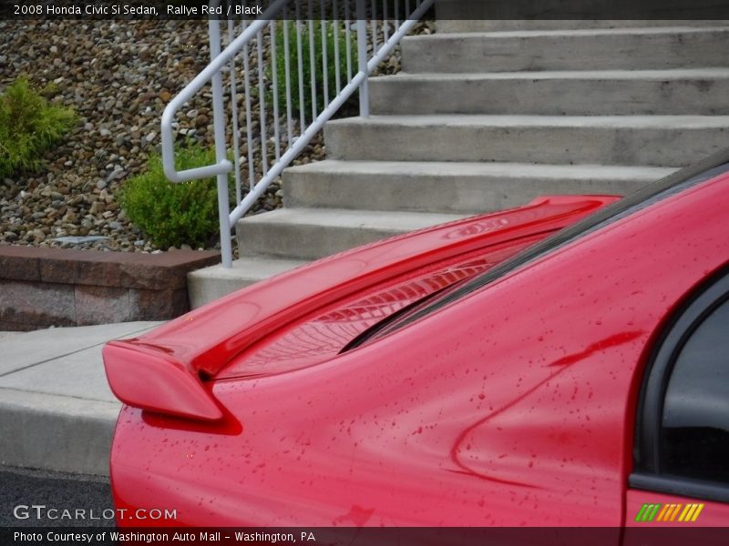 Rallye Red / Black 2008 Honda Civic Si Sedan