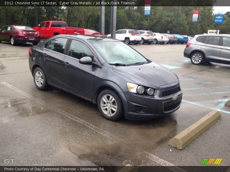 Cyber Gray Metallic / Jet Black/Dark Titanium 2012 Chevrolet Sonic LT Sedan
