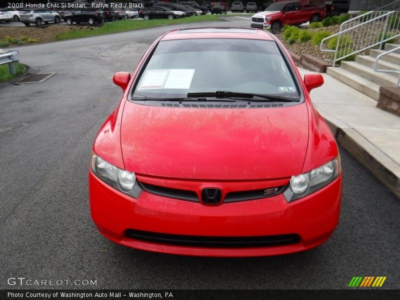 Rallye Red / Black 2008 Honda Civic Si Sedan