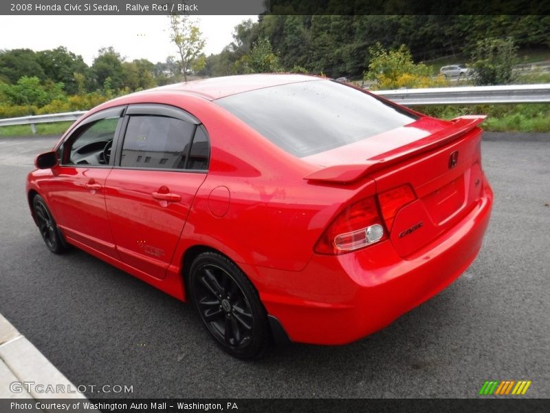 Rallye Red / Black 2008 Honda Civic Si Sedan