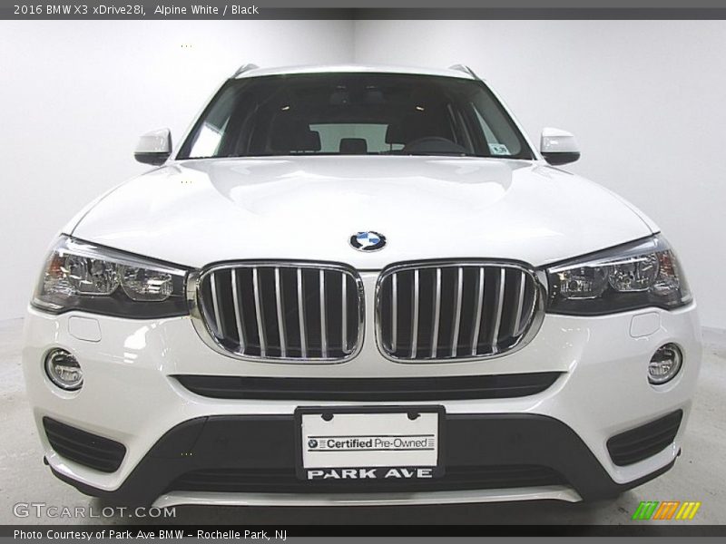 Alpine White / Black 2016 BMW X3 xDrive28i