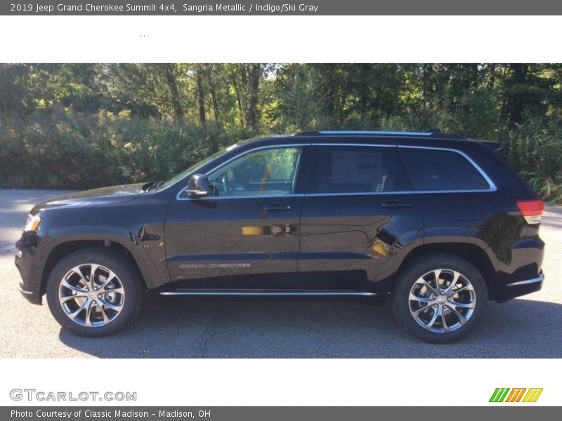 Sangria Metallic / Indigo/Ski Gray 2019 Jeep Grand Cherokee Summit 4x4