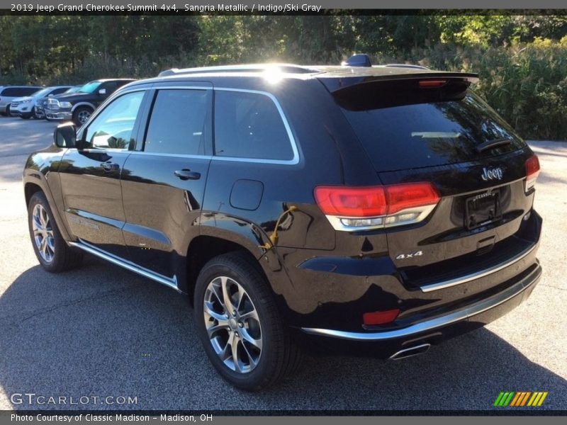 Sangria Metallic / Indigo/Ski Gray 2019 Jeep Grand Cherokee Summit 4x4