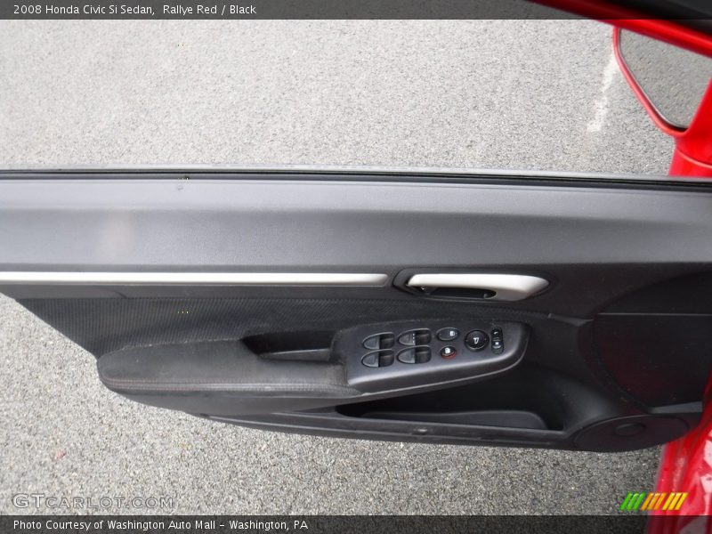 Rallye Red / Black 2008 Honda Civic Si Sedan