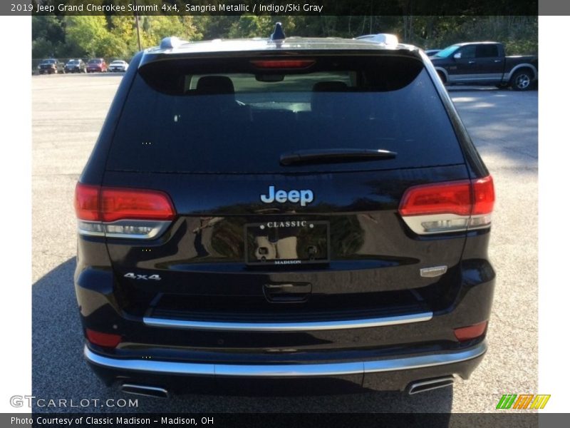 Sangria Metallic / Indigo/Ski Gray 2019 Jeep Grand Cherokee Summit 4x4