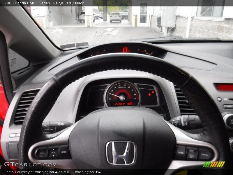 Rallye Red / Black 2008 Honda Civic Si Sedan