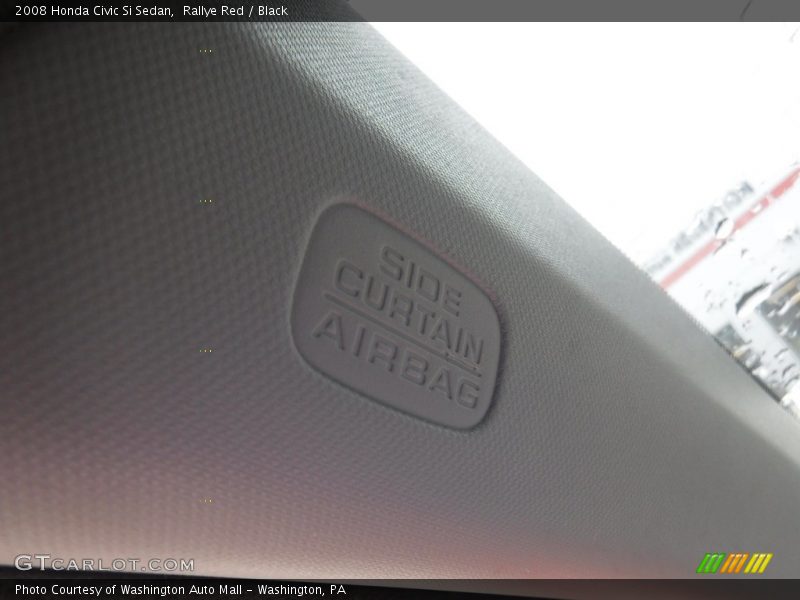 Rallye Red / Black 2008 Honda Civic Si Sedan