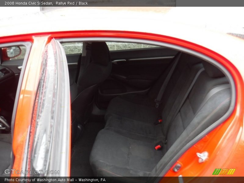 Rallye Red / Black 2008 Honda Civic Si Sedan