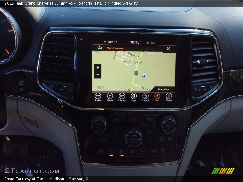 Sangria Metallic / Indigo/Ski Gray 2019 Jeep Grand Cherokee Summit 4x4