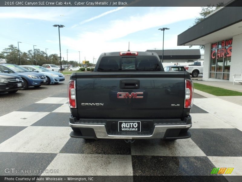 Cyber Gray Metallic / Jet Black 2016 GMC Canyon SLE Crew Cab 4x4