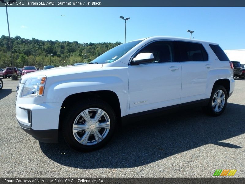 Summit White / Jet Black 2017 GMC Terrain SLE AWD