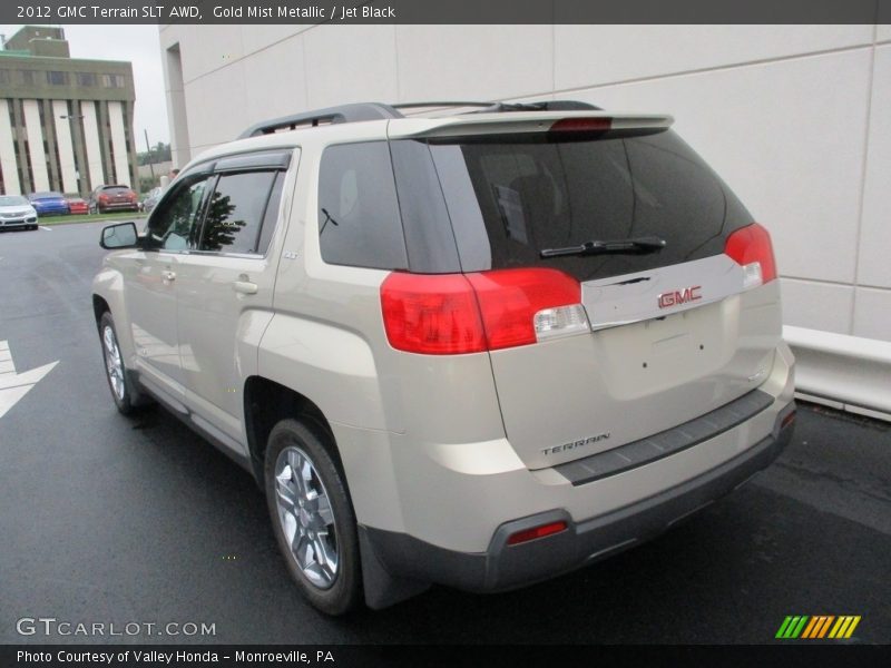 Gold Mist Metallic / Jet Black 2012 GMC Terrain SLT AWD