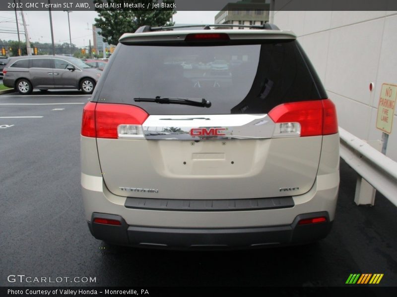 Gold Mist Metallic / Jet Black 2012 GMC Terrain SLT AWD