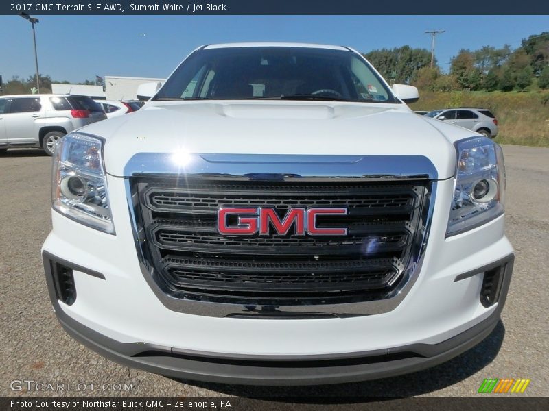 Summit White / Jet Black 2017 GMC Terrain SLE AWD