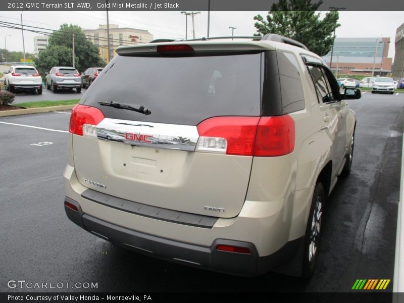 Gold Mist Metallic / Jet Black 2012 GMC Terrain SLT AWD