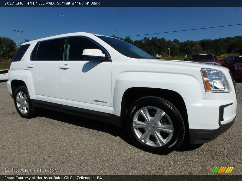 Summit White / Jet Black 2017 GMC Terrain SLE AWD