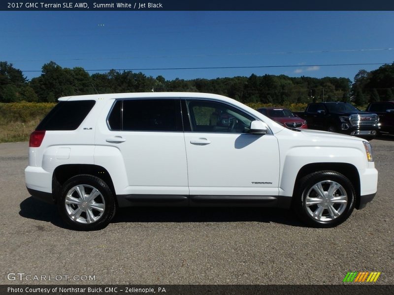 Summit White / Jet Black 2017 GMC Terrain SLE AWD