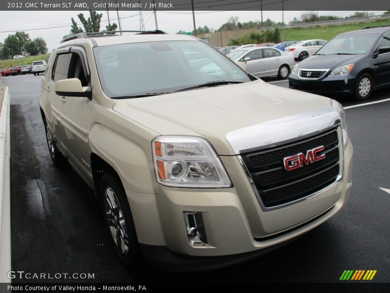 Gold Mist Metallic / Jet Black 2012 GMC Terrain SLT AWD
