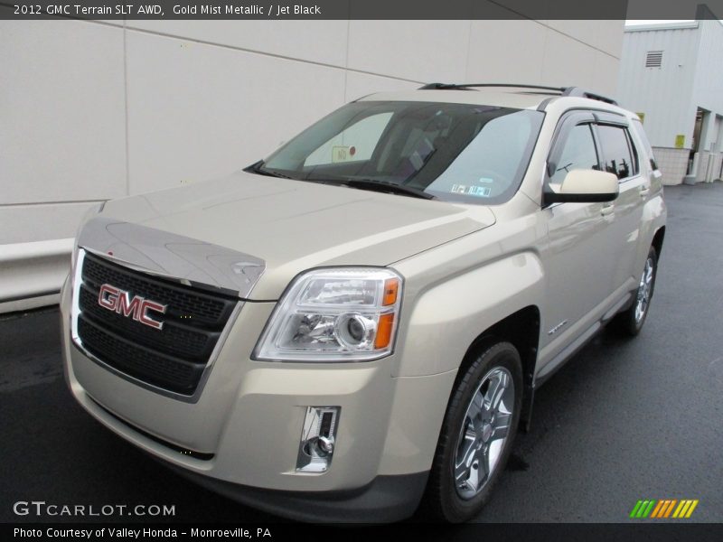 Gold Mist Metallic / Jet Black 2012 GMC Terrain SLT AWD