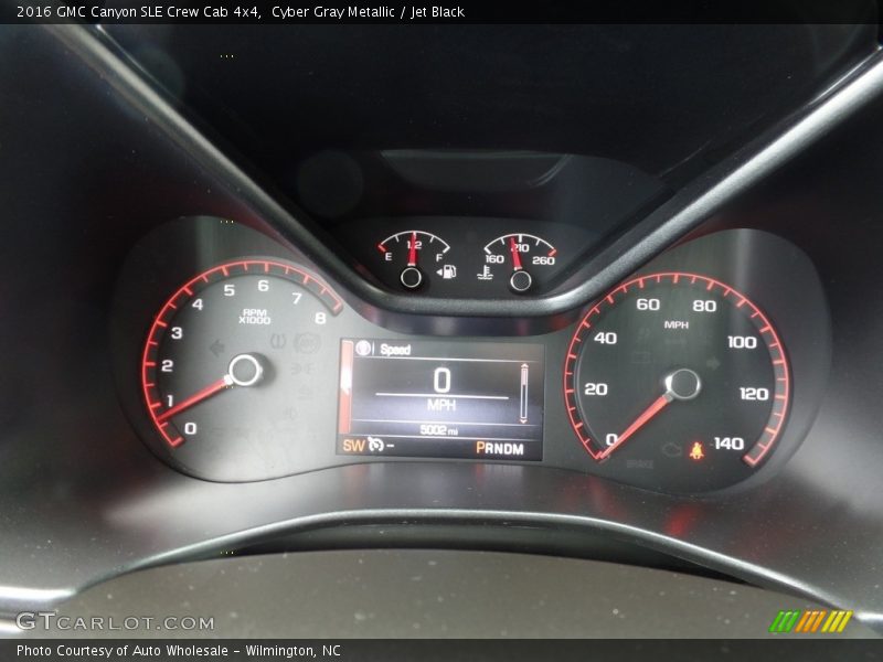 Cyber Gray Metallic / Jet Black 2016 GMC Canyon SLE Crew Cab 4x4