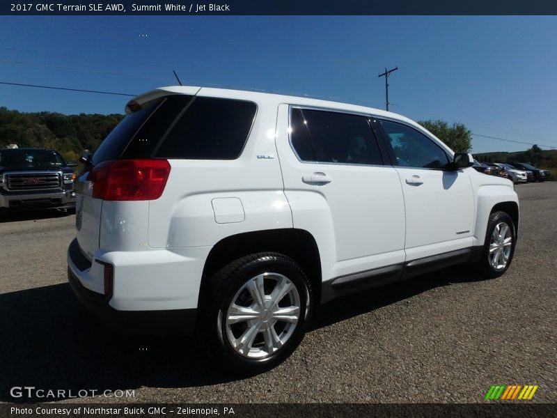 Summit White / Jet Black 2017 GMC Terrain SLE AWD