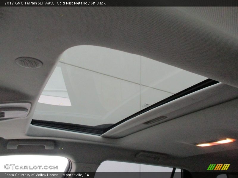 Gold Mist Metallic / Jet Black 2012 GMC Terrain SLT AWD