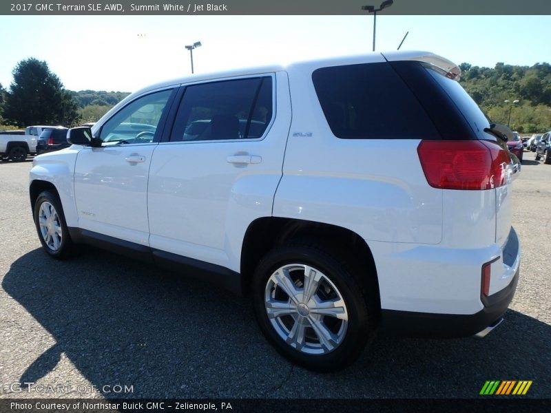Summit White / Jet Black 2017 GMC Terrain SLE AWD