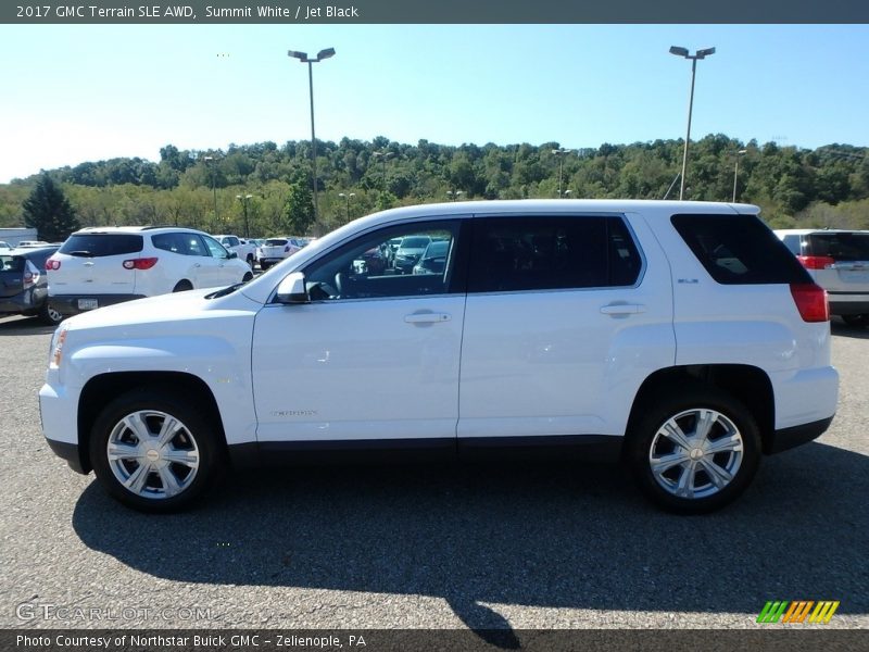 Summit White / Jet Black 2017 GMC Terrain SLE AWD