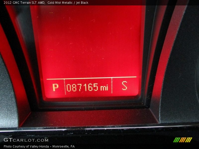 Gold Mist Metallic / Jet Black 2012 GMC Terrain SLT AWD