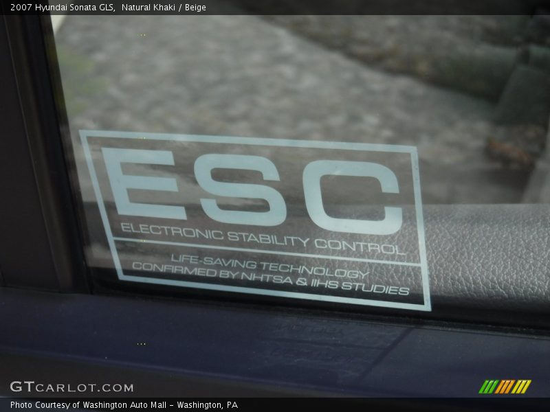 Natural Khaki / Beige 2007 Hyundai Sonata GLS