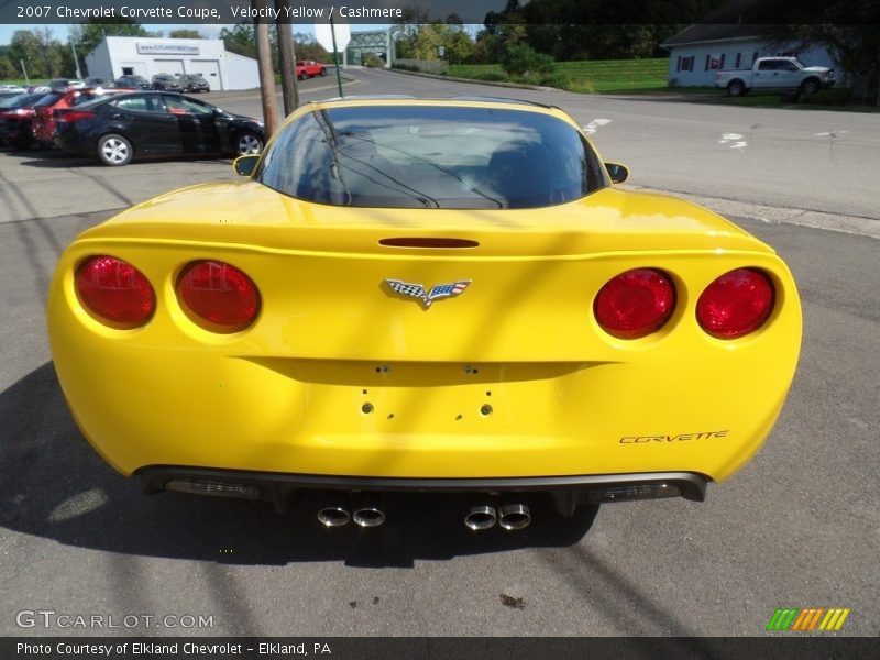 Velocity Yellow / Cashmere 2007 Chevrolet Corvette Coupe