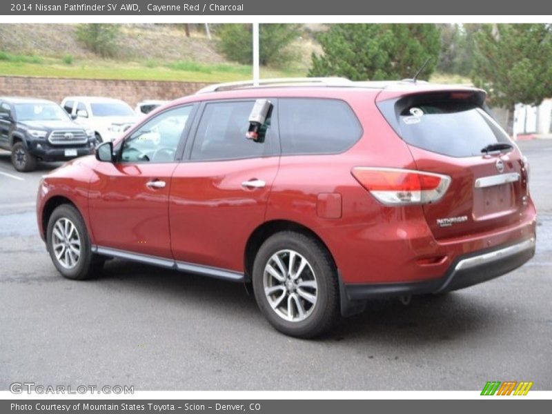 Cayenne Red / Charcoal 2014 Nissan Pathfinder SV AWD