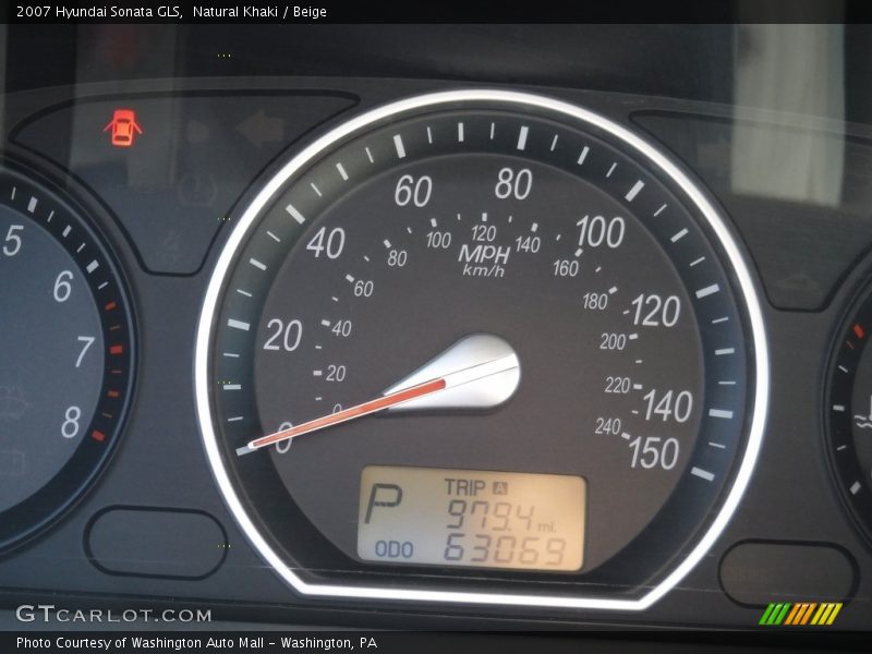 Natural Khaki / Beige 2007 Hyundai Sonata GLS