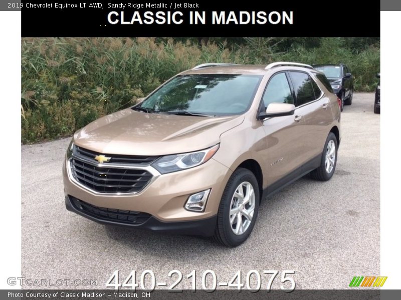Sandy Ridge Metallic / Jet Black 2019 Chevrolet Equinox LT AWD