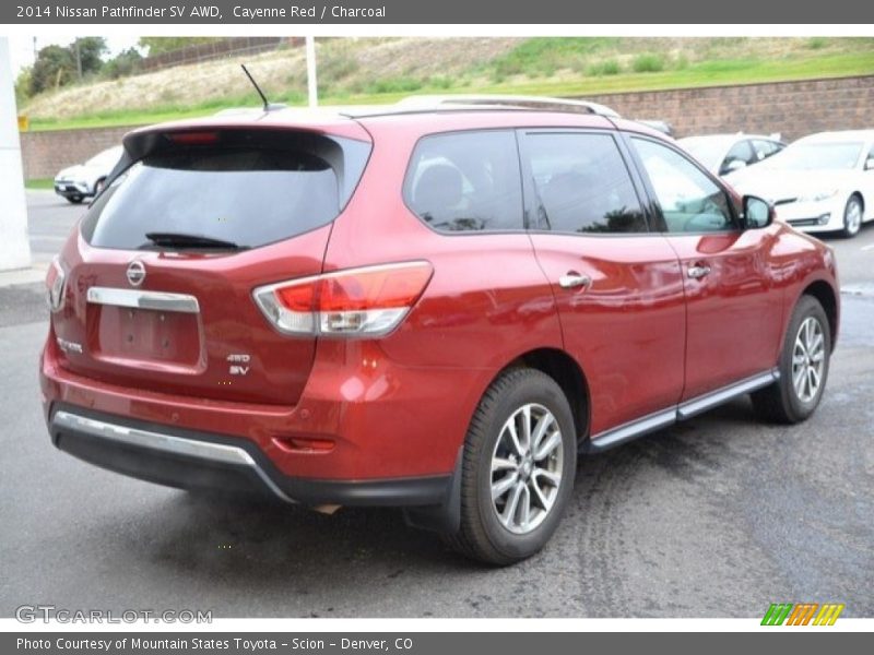 Cayenne Red / Charcoal 2014 Nissan Pathfinder SV AWD