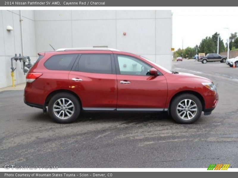 Cayenne Red / Charcoal 2014 Nissan Pathfinder SV AWD