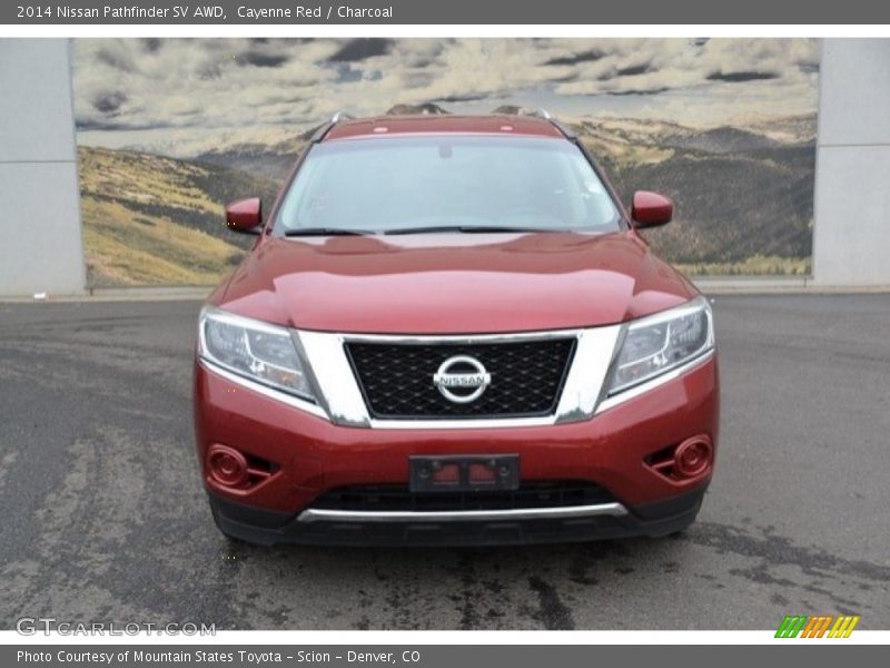 Cayenne Red / Charcoal 2014 Nissan Pathfinder SV AWD