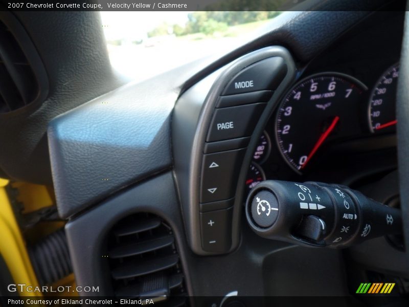 Velocity Yellow / Cashmere 2007 Chevrolet Corvette Coupe