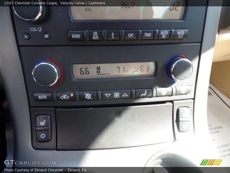 Velocity Yellow / Cashmere 2007 Chevrolet Corvette Coupe