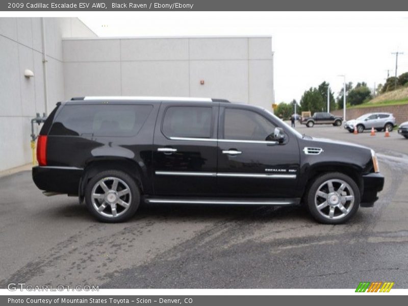 Black Raven / Ebony/Ebony 2009 Cadillac Escalade ESV AWD