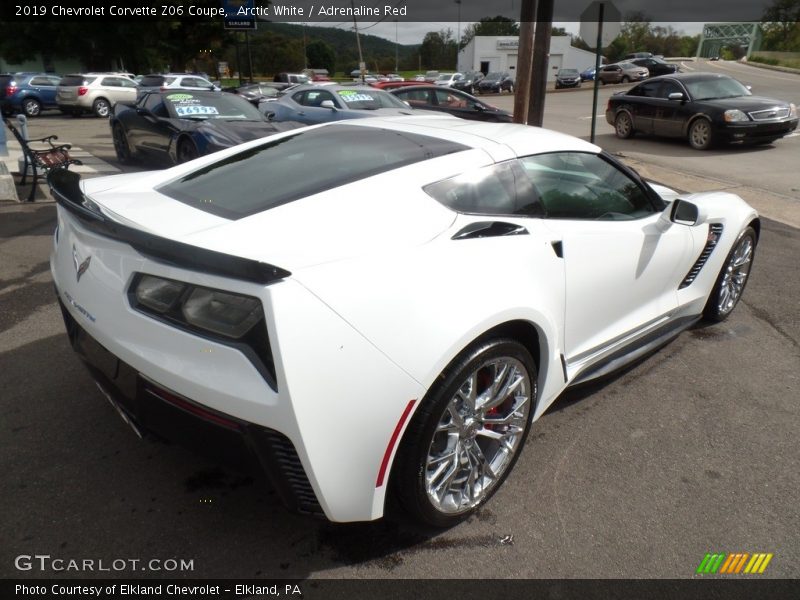 Arctic White / Adrenaline Red 2019 Chevrolet Corvette Z06 Coupe