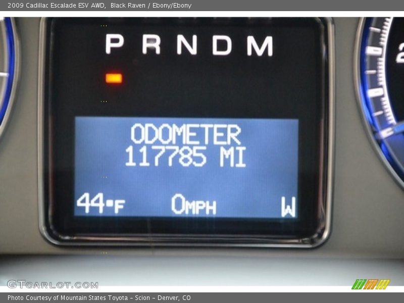 Black Raven / Ebony/Ebony 2009 Cadillac Escalade ESV AWD