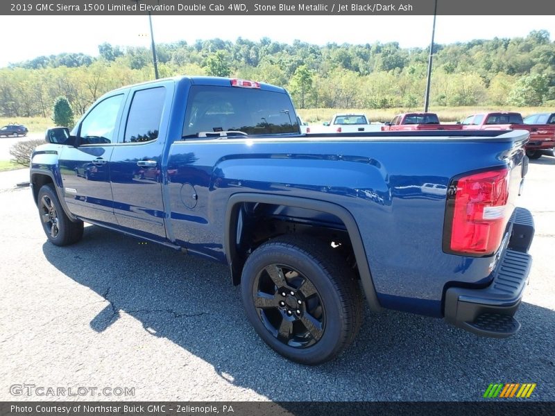 Stone Blue Metallic / Jet Black/Dark Ash 2019 GMC Sierra 1500 Limited Elevation Double Cab 4WD